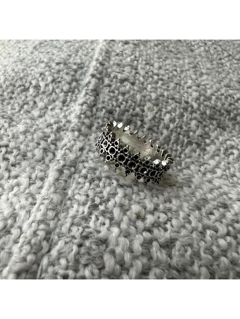 Vintage Molten Organic Texture Ring